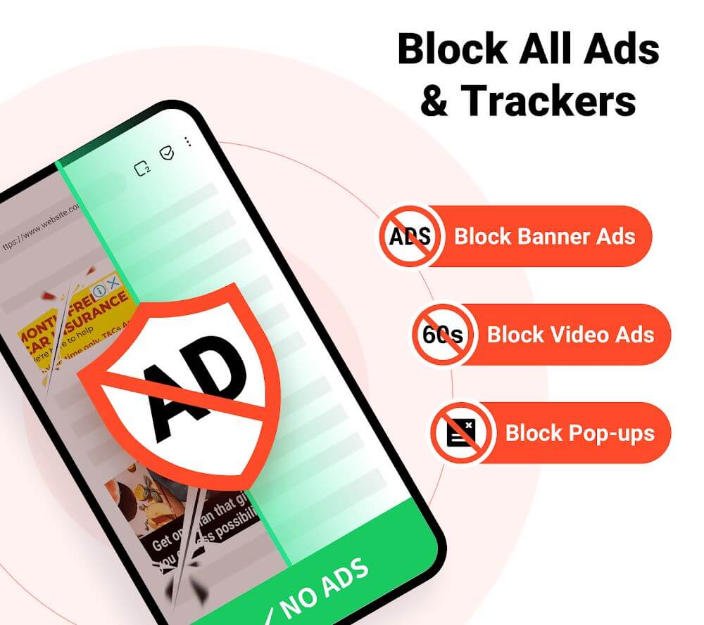 Adblock for all browsers MOD APK 